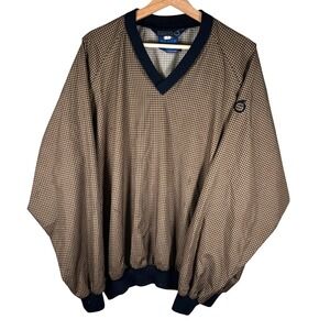 Sunderland of Scotland Mens Pullover XXLarge Houndstooth Golf Windbreaker Jacket